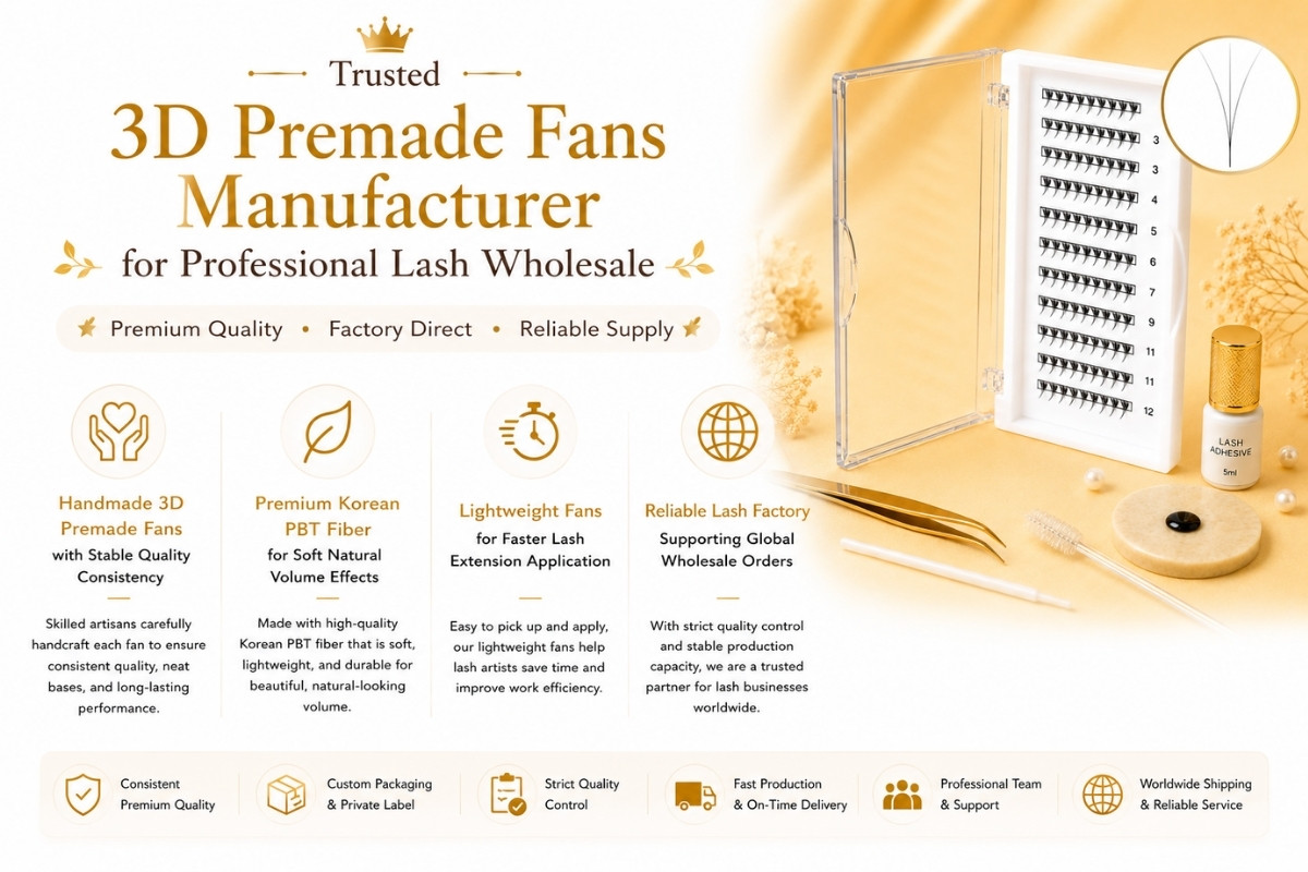 Trusted 3D Premade Fans Manufacturer for Professional Lash Wholesale