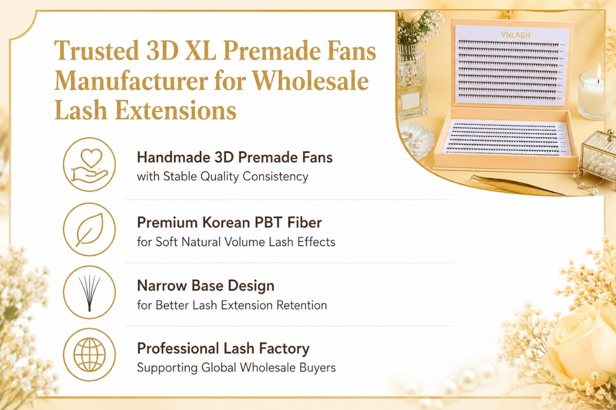 Trusted 3D XL Premade Fans Manufacturer for Wholesale Lash Extensions