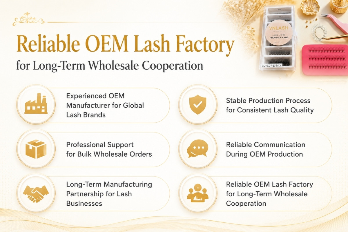 Reliable OEM Lash Factory for Long-Term Wholesale Cooperation