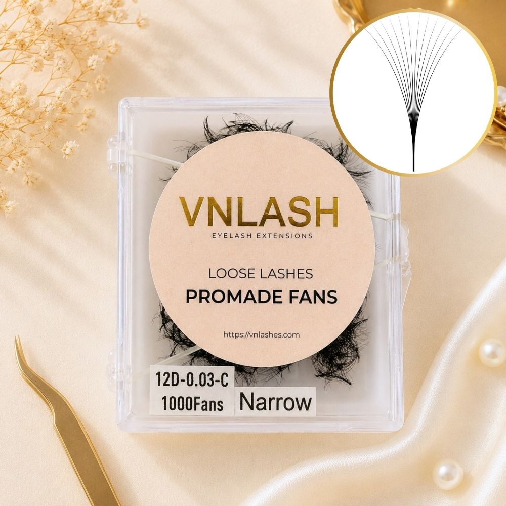 12D Narrow Loose Premade Fans Wholesale Lash Factory