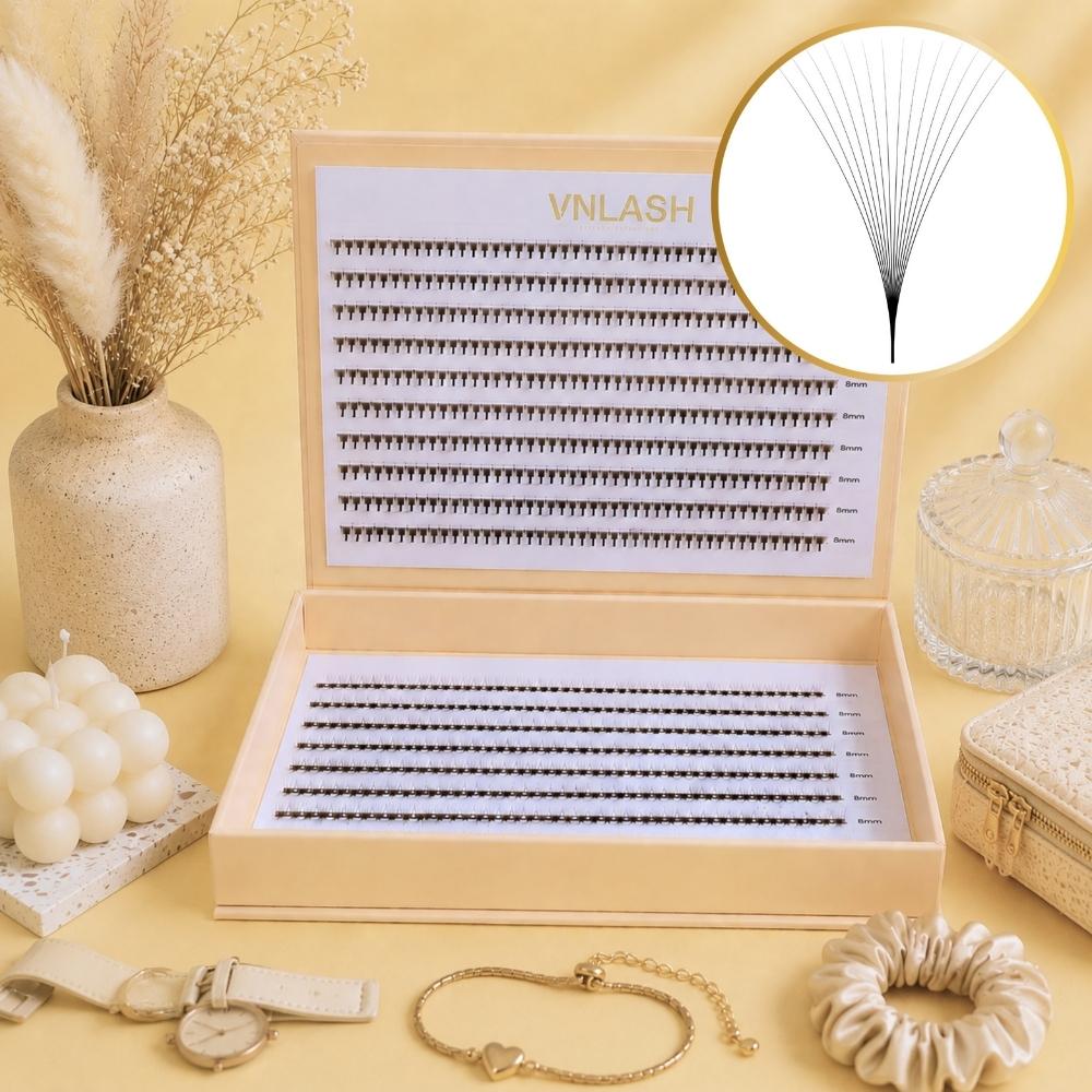 14D XL Premade Fans Tray Private Label Lash Factory