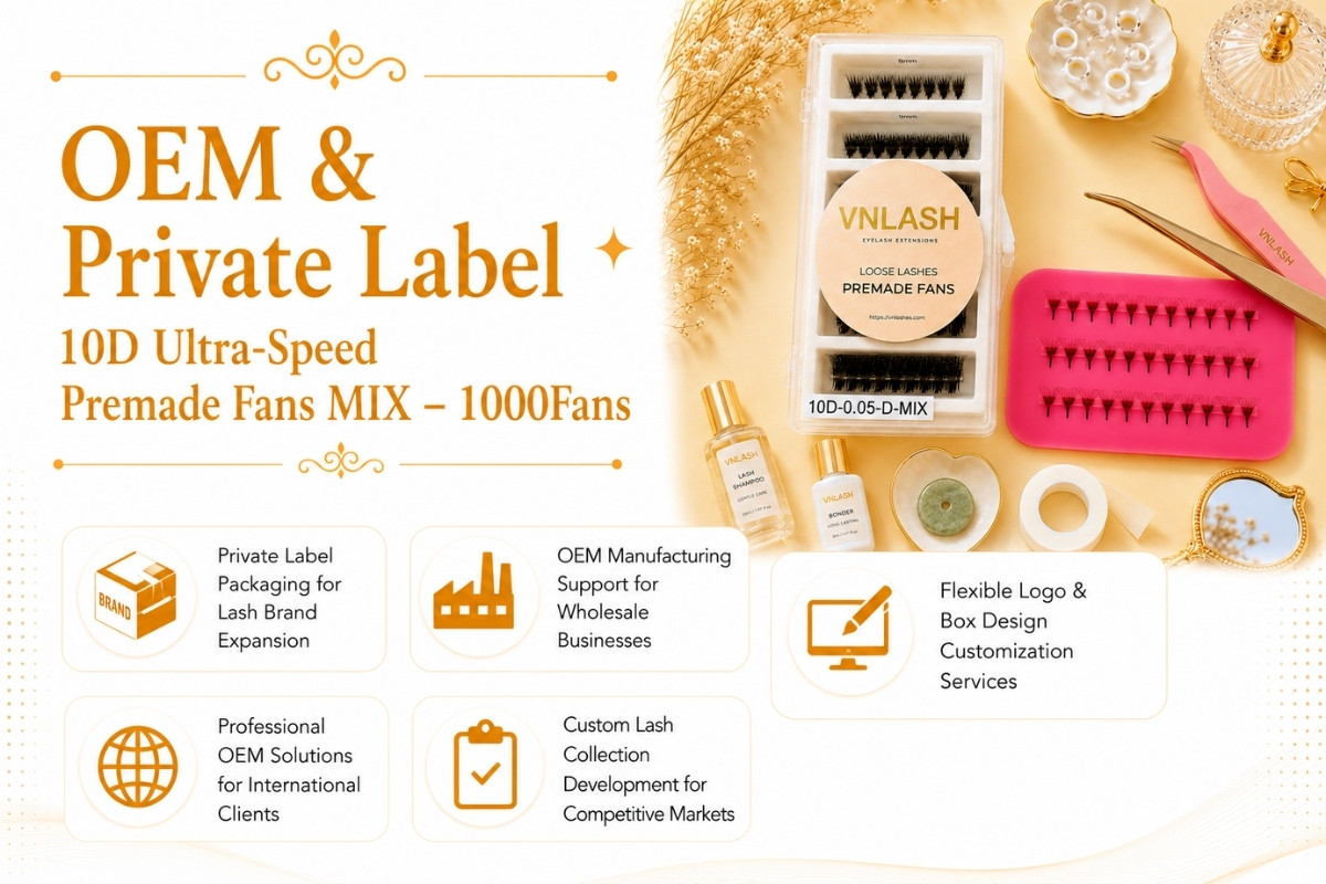 OEM & Private Label 10D Ultra-Speed Premade Fans MIX – 1000Fans