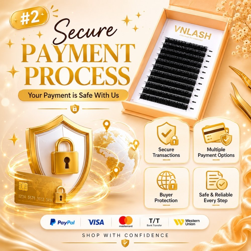 Secure International Payment Process for Buyer Confidence with 7D Magic Wide Premade Fans