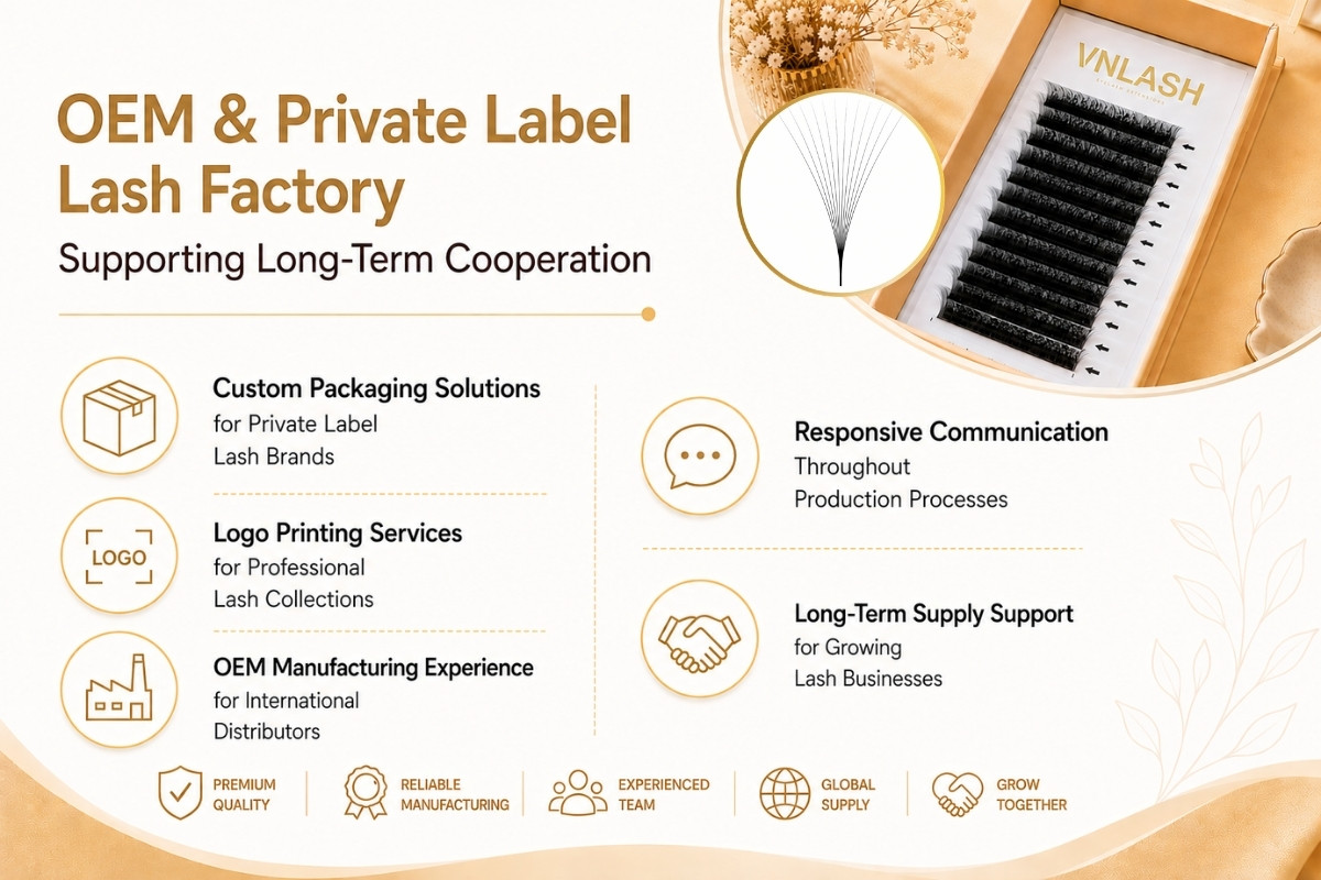 OEM & Private Label Lash Factory Supporting Long-Term Cooperation