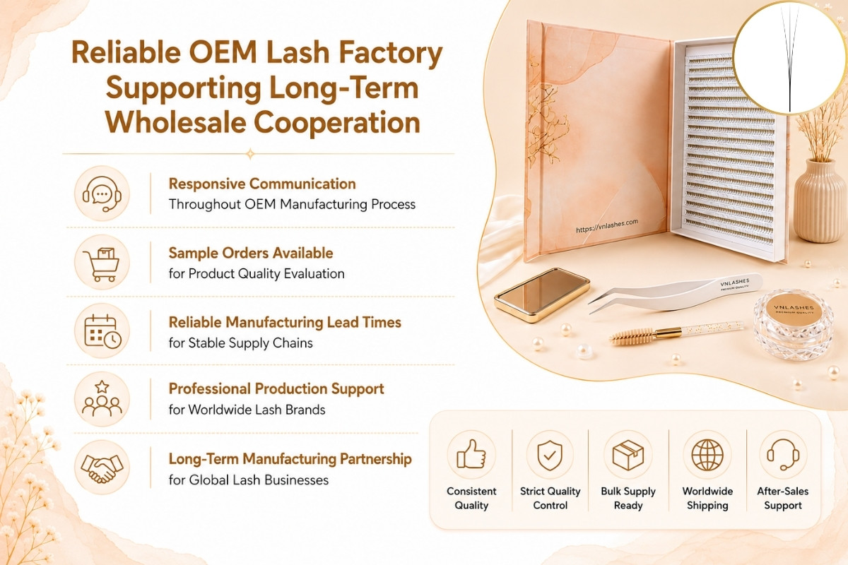 Reliable OEM Lash Factory Supporting Long-Term Wholesale Cooperation