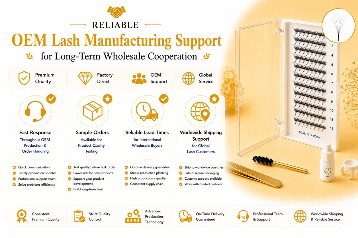 Reliable OEM Lash Manufacturing Support for Long-Term Wholesale Cooperation
