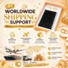 Worldwide Shipping Support for Global Lash Businesses with 6D Magic Wide Premade Fans