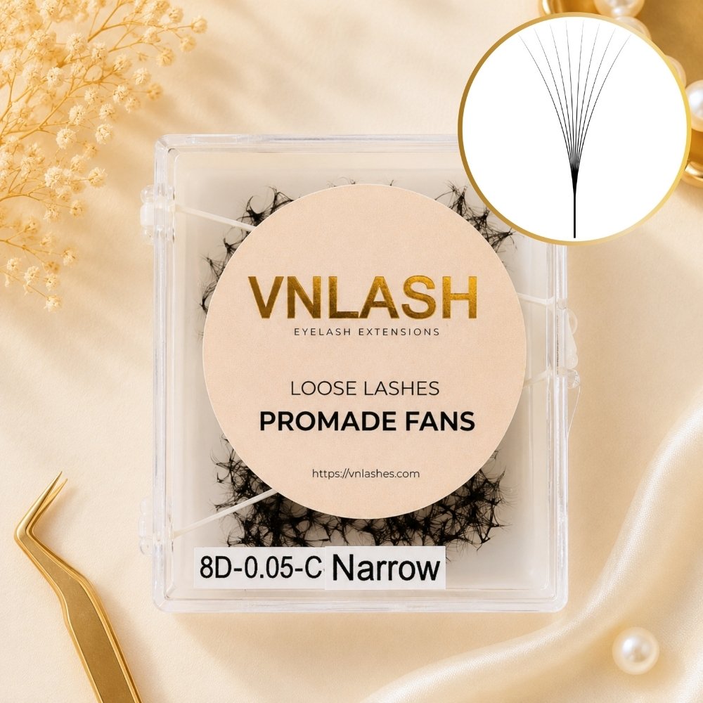 8D Narrow Loose Premade Fans Private Label Supplier