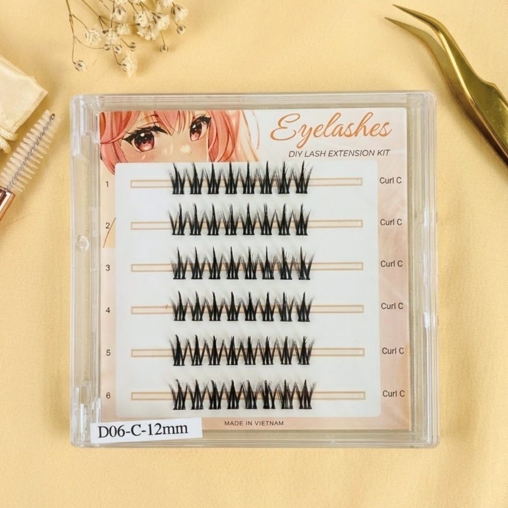 D06 Spiky Wispy Cluster Lashes | Wholesale Lash Extensions Factory