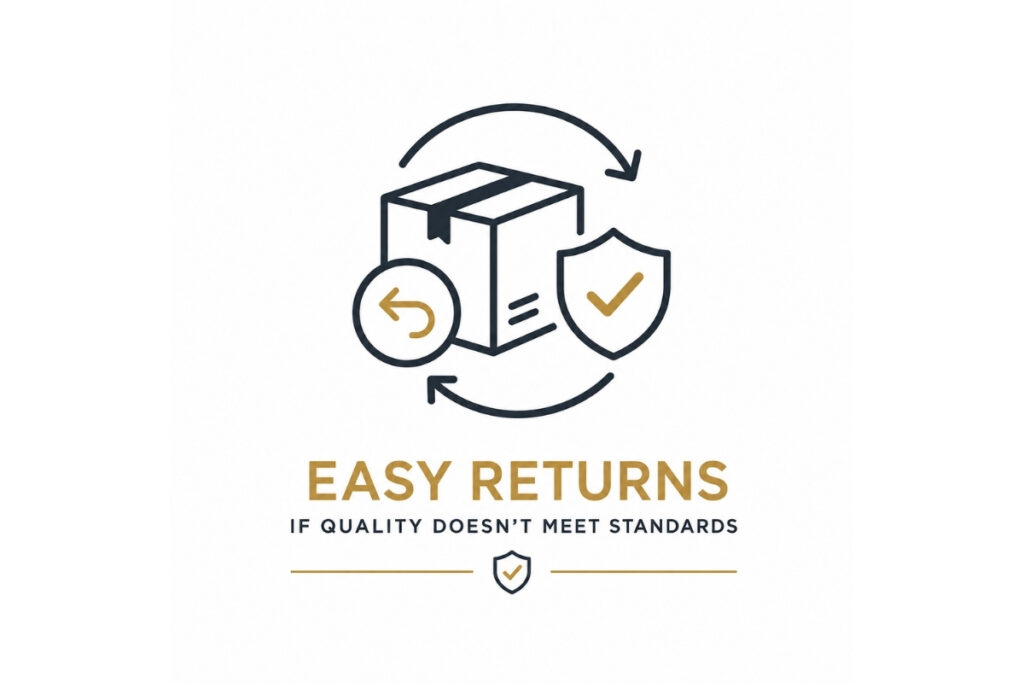 Easy returns and quality guarantee policy for eyelash wholesale orders